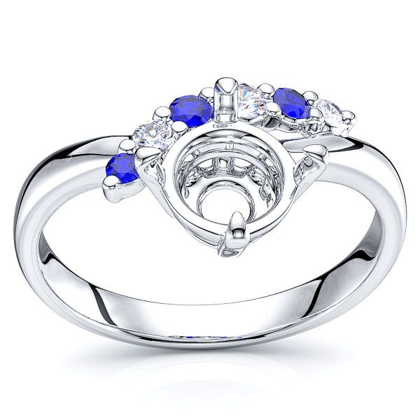 White Diamond and Blue Sapphire