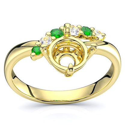 Yellow Diamond and Emerald