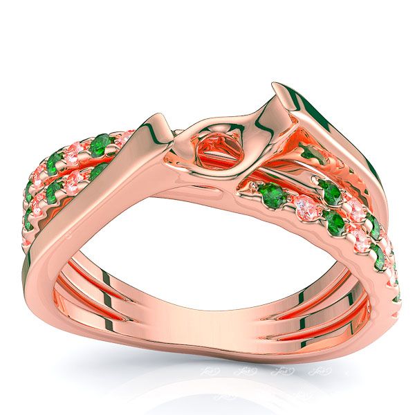 Rose Diamond and Emerald