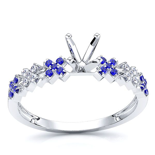 White Diamond and Blue Sapphire