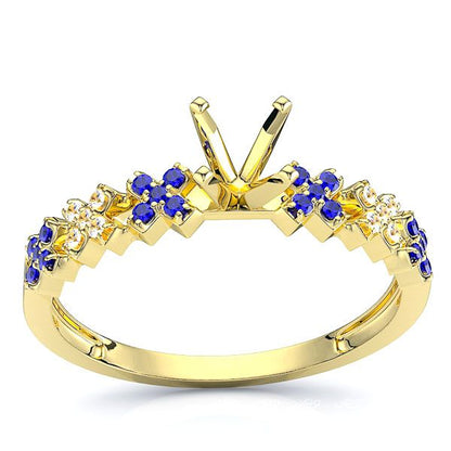 Yellow Diamond and Blue Sapphire