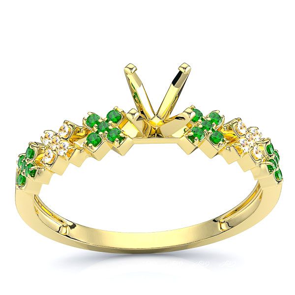 Yellow Diamond and Emerald