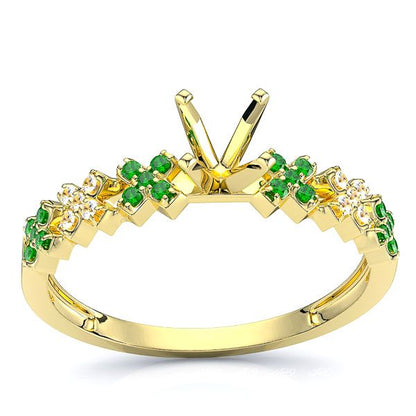 Yellow Diamond and Emerald