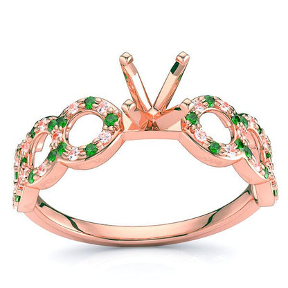 Rose Diamond and Emerald