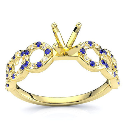 Yellow Diamond and Blue Sapphire