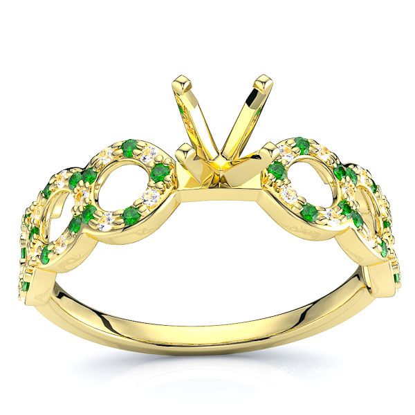 Yellow Diamond and Emerald