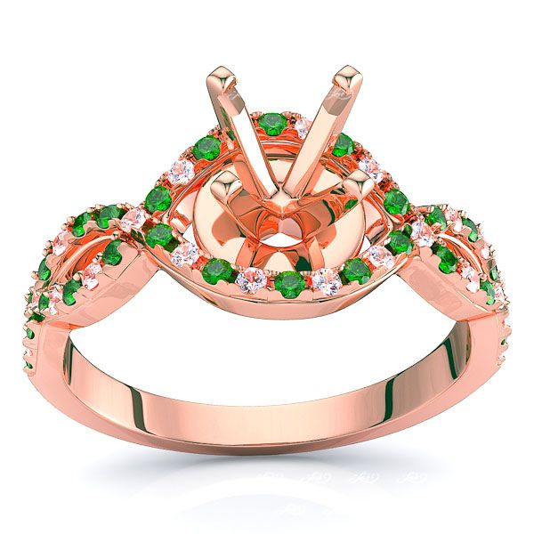 Rose Diamond and Emerald