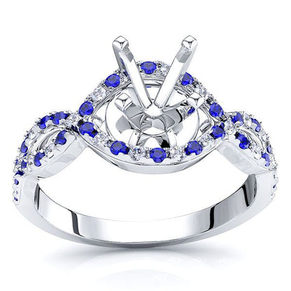 White Diamond and Blue Sapphire