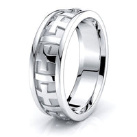 Michael Christian Hand Woven Mens Wedding Band