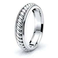 Sebastian Mens Hand Braided Wedding Band