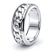 Hunter Mens Hand Braided Wedding Band