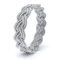 Thomas Mens Hand Braided Wedding Band
