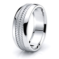 Jason Mens Hand Braided Wedding Band