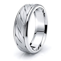 Camden Mens Hand Braided Wedding Band