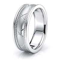 Ryder Hand Woven Mens Wedding Ring
