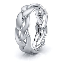 Cole Mens Hand Braided Wedding Ring