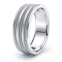 Soren Hand Woven Mens Wedding Ring