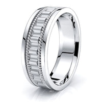 Jude Hand Woven Mens Wedding Band