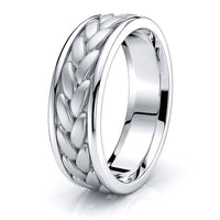 Dashiell Hand Woven Mens Wedding Band