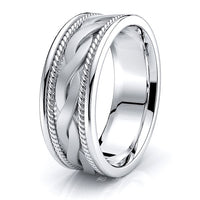 Rowan Mens Hand Braided Wedding Band