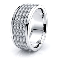 Holden Mens Hand Braided Wedding Band