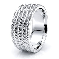 Edward Hand Woven Mens Wedding Ring