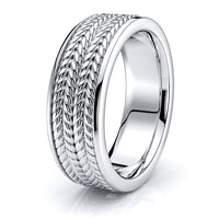Amias Hand Woven Mens Wedding Ring