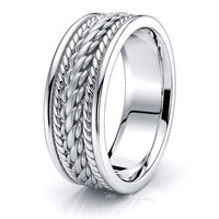 Cohen Hand Woven Mens Wedding Band