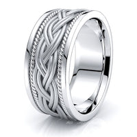 Hendrix Hand Woven Mens Wedding Band