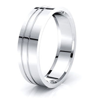 Kian Solid 7mm Mens Wedding Band