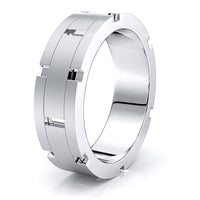 Tiberius Solid 7mm Mens Wedding Ring