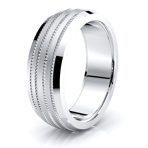 Balthazar Solid 8mm Womens Wedding Ring