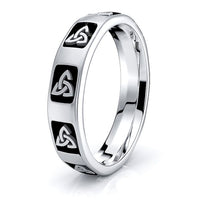 Meghan Trinty Knot Mens Celtic Wedding Ring