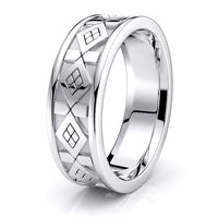 Daren Celtic Knot Mens Wedding Ring