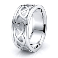 Vail Celtic Knot Mens Wedding Band