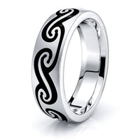 Owen Celtic Knot Mens Wedding Band