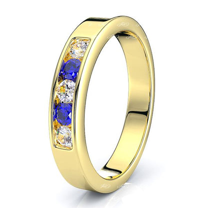 Yellow Diamond and Blue Sapphire