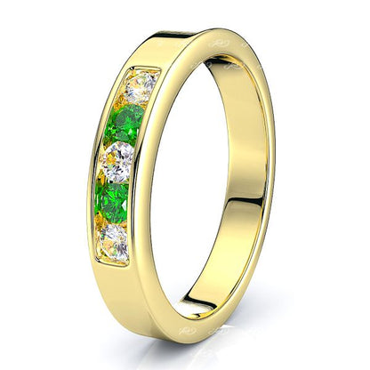 Yellow Diamond and Emerald