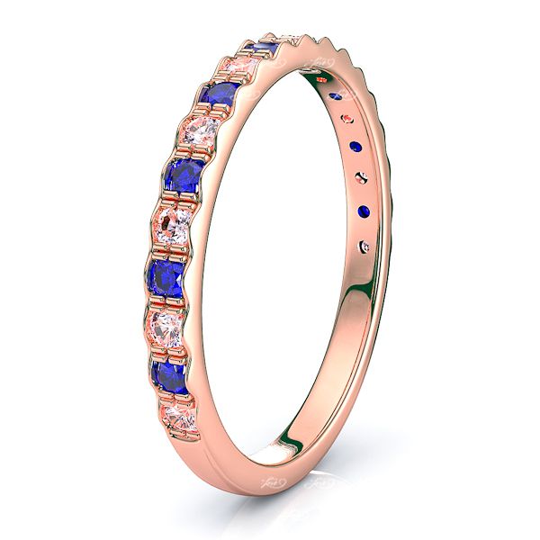 Rose Diamond and Blue Sapphire
