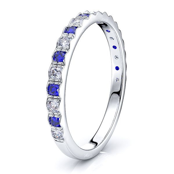 White Diamond and Blue Sapphire