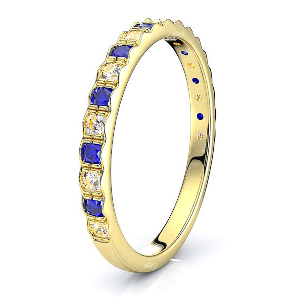 Yellow Diamond and Blue Sapphire