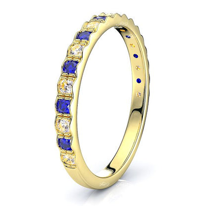 Yellow Diamond and Blue Sapphire