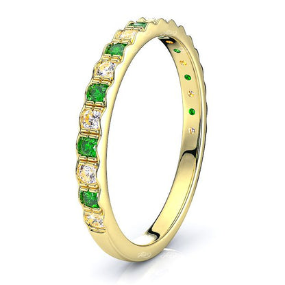 Yellow Diamond and Emerald