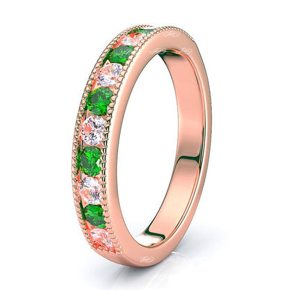 Rose Diamond and Emerald