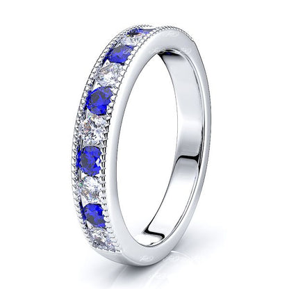 White Diamond and Blue Sapphire