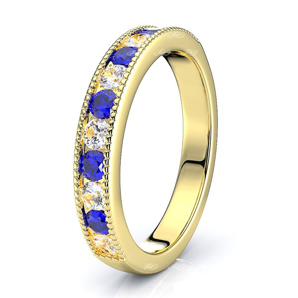 Yellow Diamond and Blue Sapphire