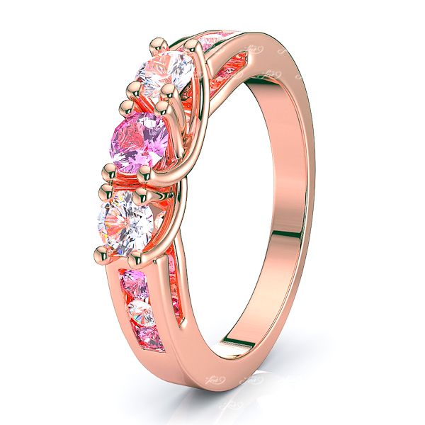 Rose Diamond and Pink Sapphire
