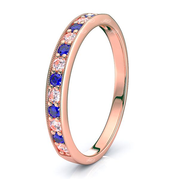 Rose Diamond and Blue Sapphire