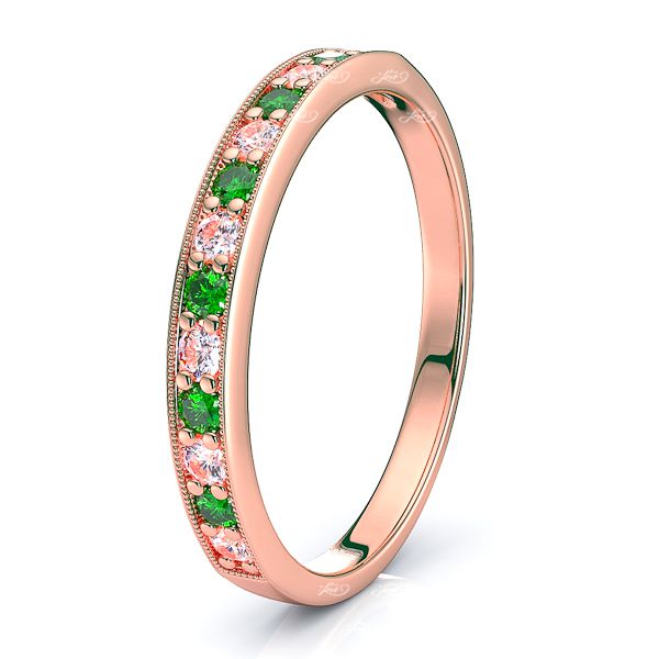 Rose Diamond and Emerald