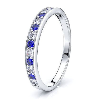 White Diamond and Blue Sapphire